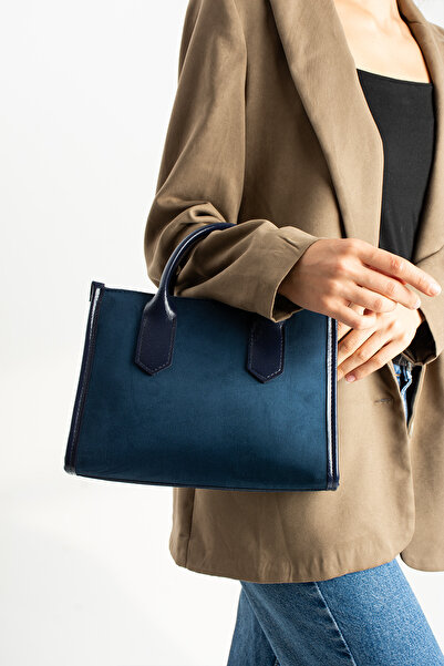 Night Cellina Model Suede Women's Hand and Shoulder Bag