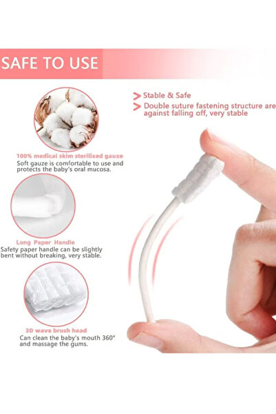 Generic 30pcs Baby Tongue Cleaner, Infant Toothbrush, Suitable for Newborn Oral Cleaning Stick