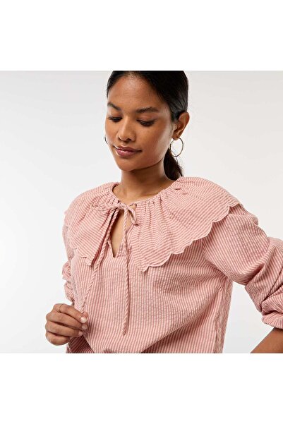 KİABİ Blouse with large Peter Pan collar PINK
