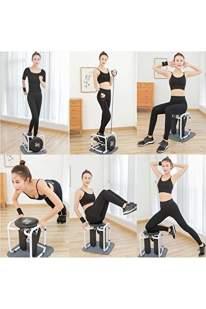 Alcoach Adjustable Mini Stepper with Resistance Bands & LCD — Home/Office, 130kg Capacity