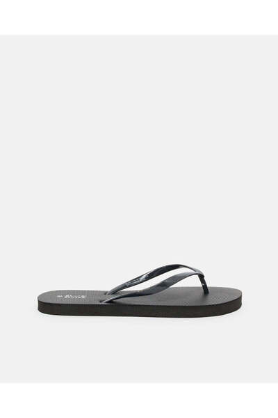 REDTAG Women Black Flip Flop