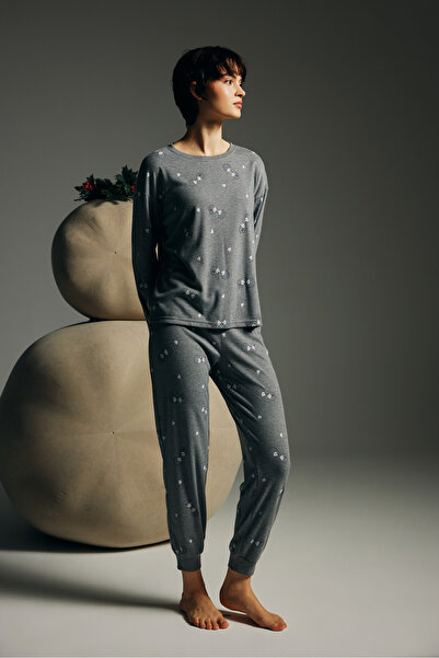 Hays Kadın Pamuklu Uzun Kollu Pijama Takımı