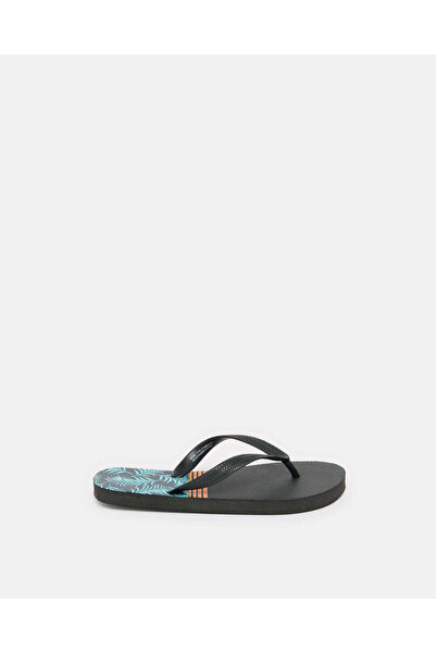 REDTAG Senior Boys Black Printed Flip Flop