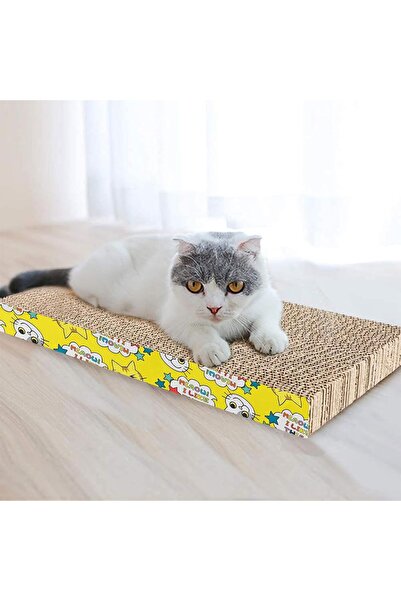 Margoun Cat Scratcher Cardboard Wave Design (4 Pack B)-B0CKXTXGND-