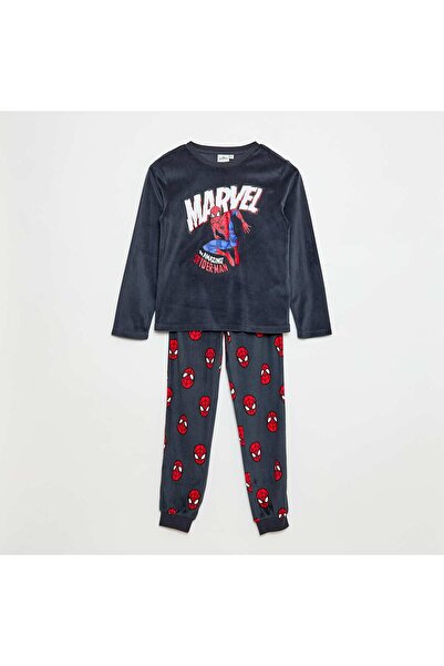 KİABİ طقم بيجامة مارفل "سبايدرمان" باللون الرمادي