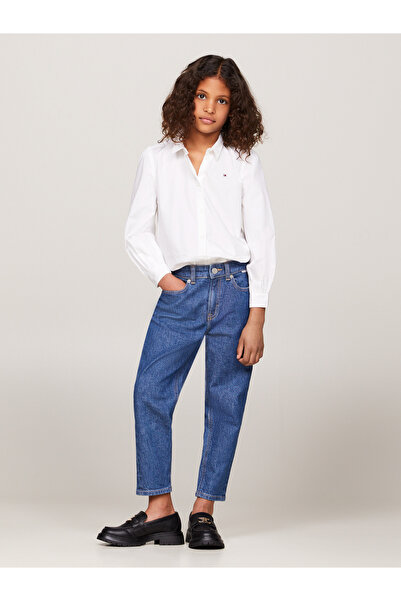 Tommy Hilfiger Girls White Essential Regular Blouse