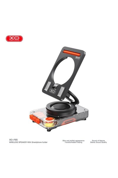 Xo F65 1500 mAh Bluetooth V5.4 2'si 1 Arada Hoparlör ve MagSafe Telefon Tutucu