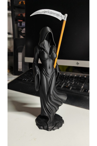 MYA 3D TASARIM ATÖLYESİ 3D Ölüm Meleği - Lady Reaper Dekoratif Obje Biblo