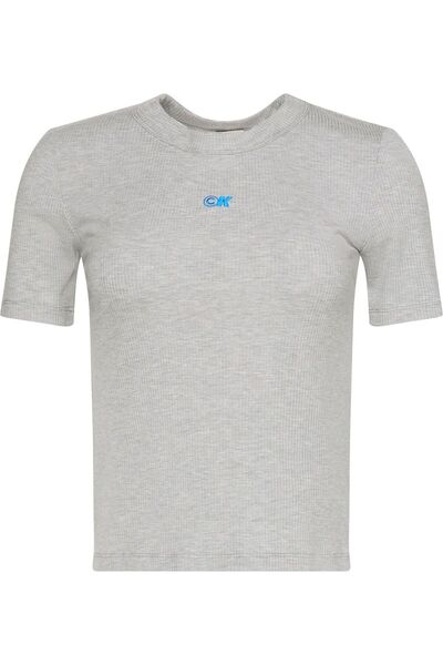 Calvin Klein Dámské šedé tričko A-Modal Rib