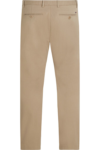 Tommy Hilfiger Men Beige Cotton 1985 Collection Bleecker Slim Fit Chinos