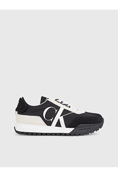 Calvin Klein Logolu Süet Detaylı Sneaker Ayakkabı YW0YW01100BEH AYAKKABI YW0Y...