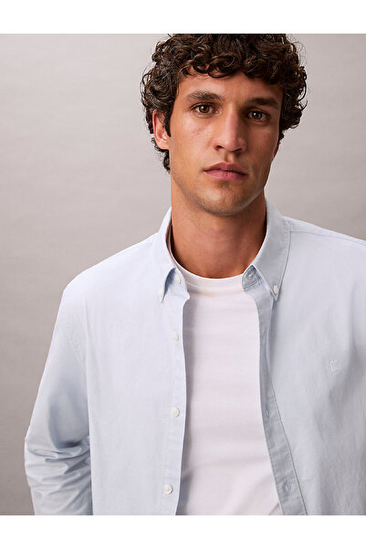 Calvin Klein Erkek Solid Oxford Gömlek