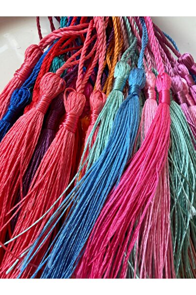 Bumelo شراشيب مخملية ملونة، شراشيب بعقدة صينية مع حلقات حبل، أعمال يدوية يمكن...