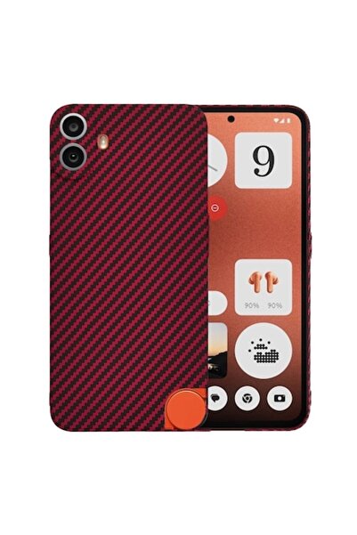 Techsuit Case compatible with Nothing CMF Phone 1, L44, Polycarbonate, Red