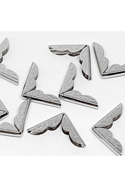 BAGGI Metal Quran Corner Silver Medium Size