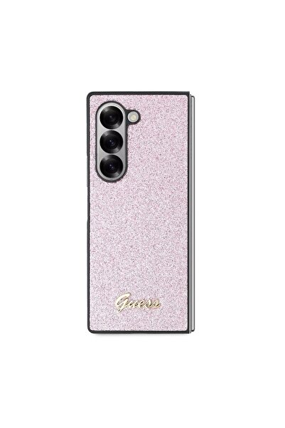 Guess Case compatible with  Samsung Galaxy Z Fold6, Polyurethane, Pink