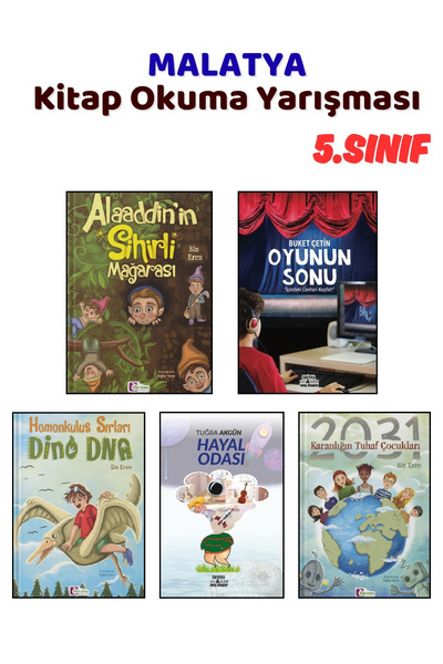Yağmur Çocuk MALATYA Kitap Okuma Yarışması 5.Sınıf Kitapları, 5 Kitap Set, 5....