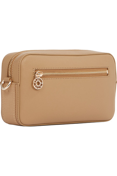 Tommy Hilfiger Women Safari Canvas Polyurethane Monogram Plaque Camera Bag