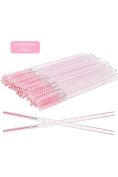 Choice4 Nylon AA279-02 50 Pcs Eyelash Brushes Disposable Crystal Eyebrow Brus...