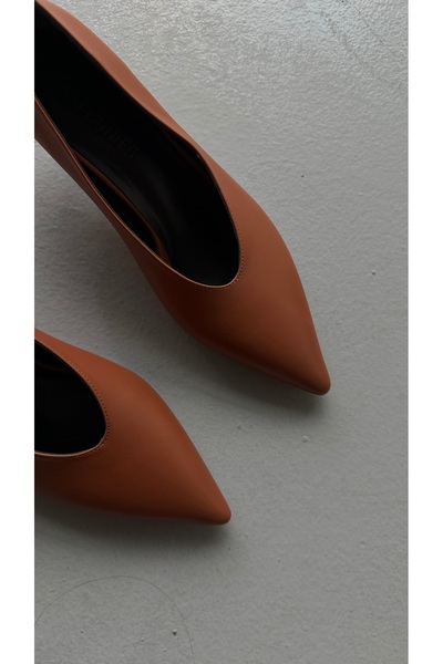 Eataly Shoes Taba Basic Women's Shoes with Small Heels