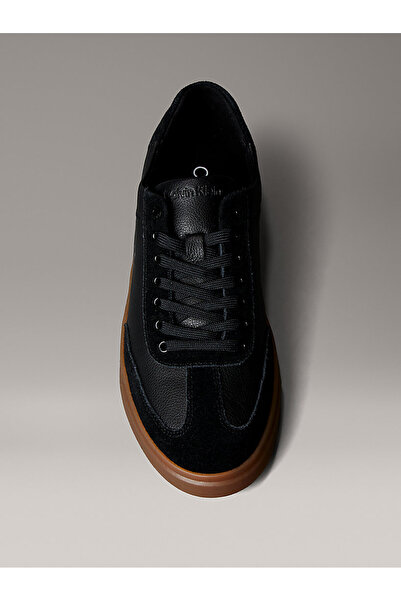 Calvin Klein Dámské tenisky s kontrastní podrážkou ze smíšených materiálů – černé