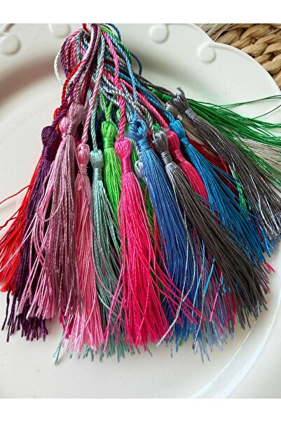 Bumelo شراشيب مخملية ملونة، شراشيب بعقدة صينية مع حلقات حبل، أعمال يدوية، قلا...