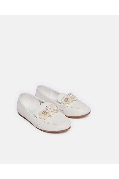 REDTAG Girls White Floral Loafer
