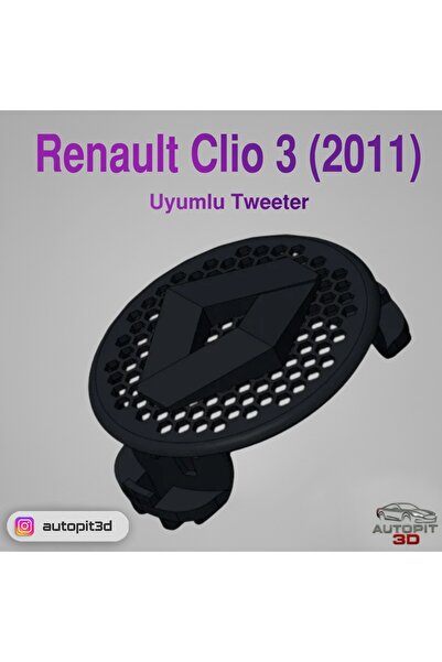 Renault Clio 3 (2011) Uyumlu Tweeter Kapak