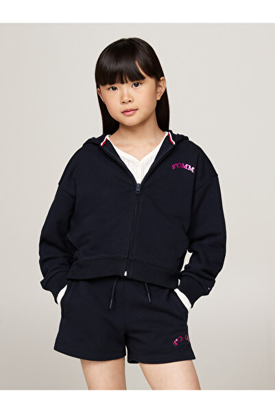 Tommy Hilfiger Girls Desert Sky Dot Foil Zip Hoodie