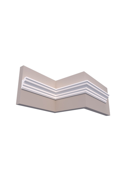 OEM Decorative Polystyrene Profile for Interior Ceilings CIL0007, used as a cornice for LED