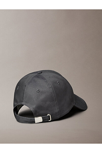 Calvin Klein Calvin Klein Men Gray Embroidered Monogram Logo Baseball Cap