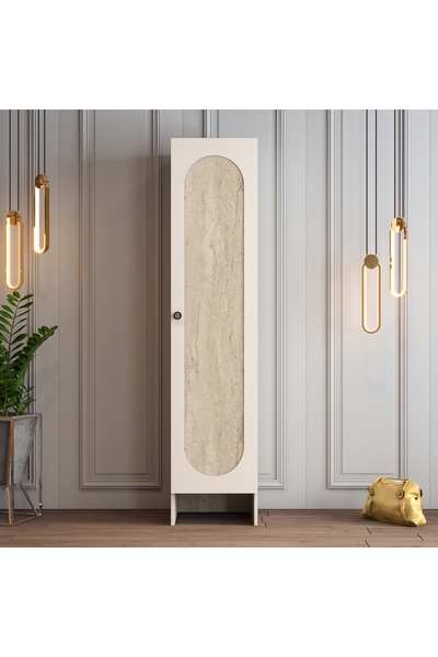 Variant Mobilya Münih 1 Kapılı Gardrop (4) - Traverten Mermer