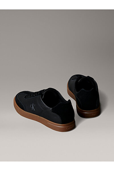 Calvin Klein Dámské tenisky s kontrastní podrážkou ze smíšených materiálů – černé