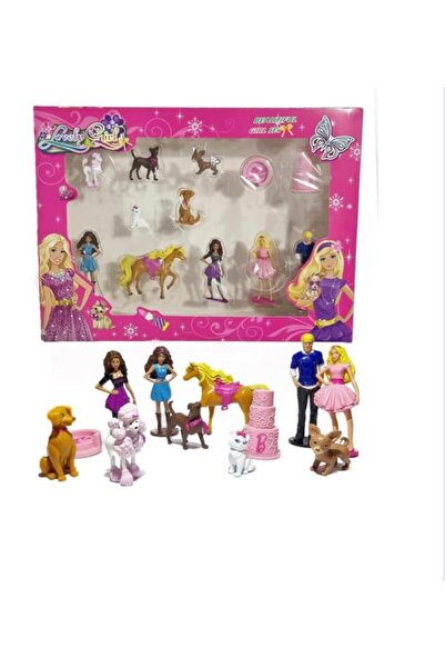 SR Bebek 12'li Ken Chelsea Ve Köpekleri Ailesi Evcilik Figür Set