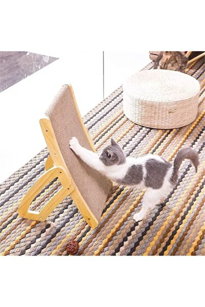 varioshop cat scratching post with adjustable feet, cardboard, 43 x 25 cm, Grey