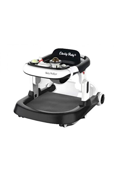 L-Sun Height adjustable baby walker with silicone wheels, 932, black