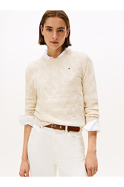 Tommy Hilfiger Cable Knit Soft Wool Sweater