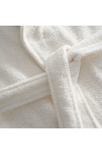 Green Black Lara Women's Bathrobe 100% Cotton Jacquard Cream