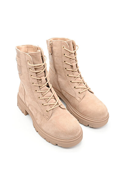 Tmall Women's boots, Made of -leather suede with fur interior, GD1020, Khaki