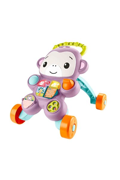 FISHER PRICE Sesli ve Işıklı Benimle Öğren Mor Maymun Yürüteç JGW94