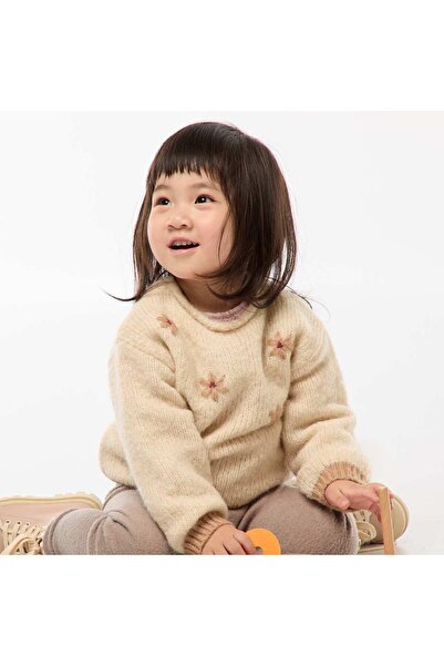 KİABİ سترة محبوكة دافئة باللون البيج