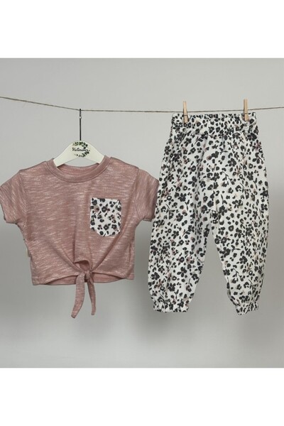 Victorino Set 2 piese pantalon cu floricele