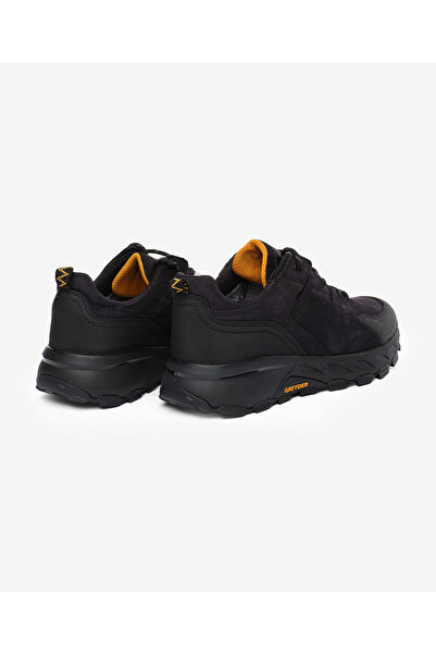 Greyder Erkek Siyah Gri Hakiki Deri Su Geçirmez Outdoor Ayakkabı 5K1GA16343