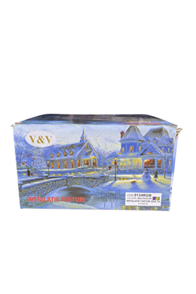 Gimihome Christmas Icicle Lights, 600 LEDs, 25 x 0.7 m, model P9124W, cool white