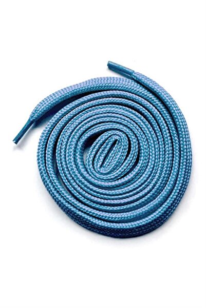 hapshoe Blue 1 cm Thick 1 Pair Flat Sports Shoelaces