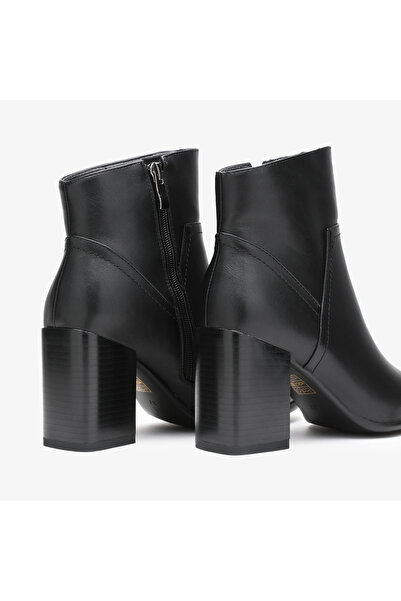 ANGEL BLUE Women's Ankle Boots Made of Eco-Leather CRL0663 Black