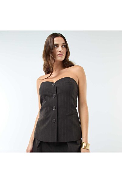 KİABİ Barista-Style Vest Top BROWN