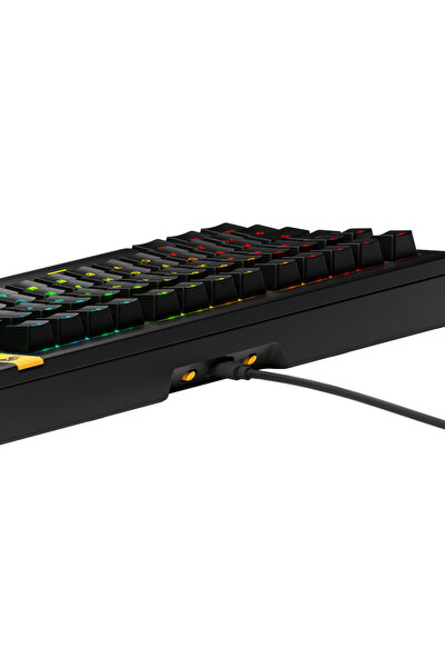 Glorious GMMK3 75% Hall Effect RGB Kablolu Mekanik Modüler TR Gaming Klavye – Siyah