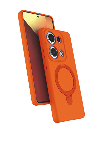 Nezih Case Redmi Note 13 Pro 4g Uyumlu İçi Kadife Stand Olabilen Halka Yüzükl...