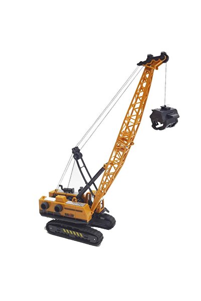 SmartFox Large Size Crane Wind-Up Pull String Toy Engineering Vehicle Crawler Toy 33 cm